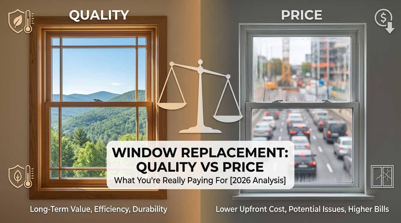 Window Replacement Quality vs Price: What You're Really Paying For [2026 Analysis]